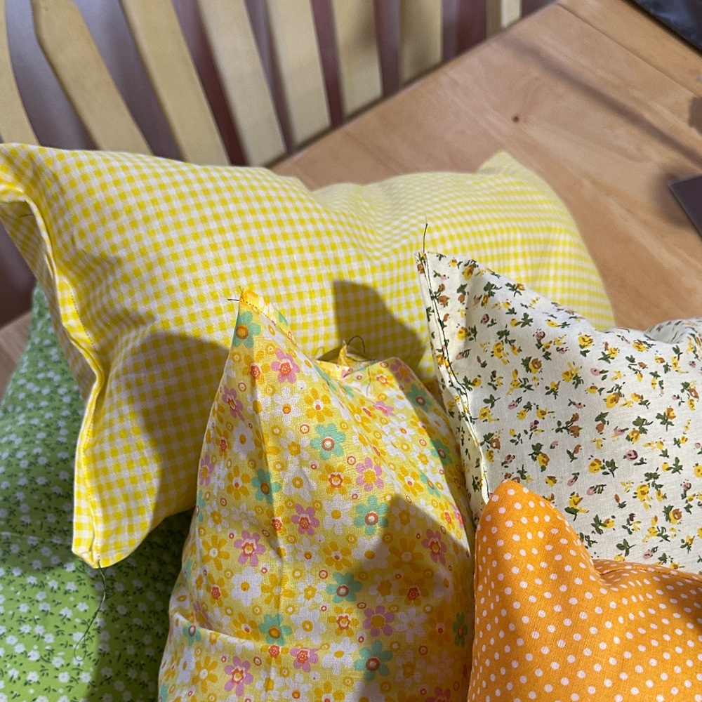 Handmade Purse Pillow 2 for $15 Polka Dot & Floral Design - Picture 7 of 7